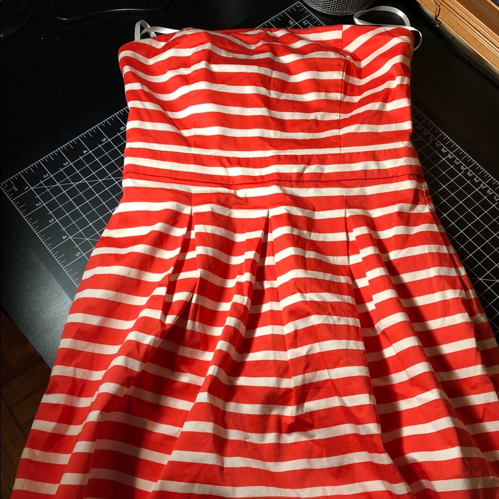 Gap Strapless Red & White Dress XS/2